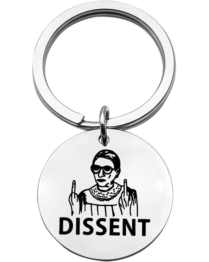 I Dissent Keychain Supreme Court Feminist Feminism Dissent Gift A gift For Female Lawyer Dissent $8.42 Pendants