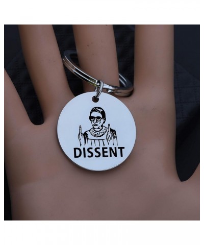 I Dissent Keychain Supreme Court Feminist Feminism Dissent Gift A gift For Female Lawyer Dissent $8.42 Pendants