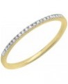 0.08 Cttw Round White Diamond Stackable Wedding Band for Women in 10K Gold 4.5 Yellow Gold $90.85 Bracelets