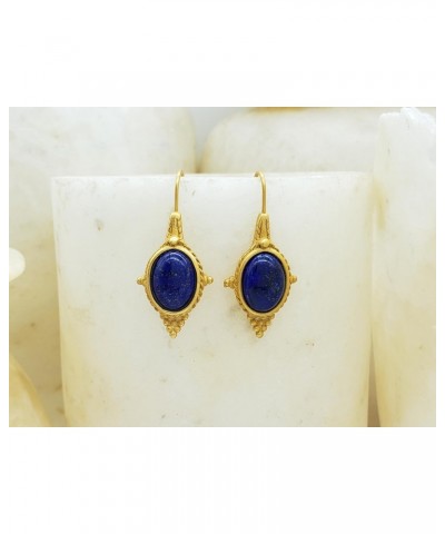 Egyptian Revival Earrings with Lapis $39.00 Earrings