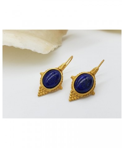 Egyptian Revival Earrings with Lapis $39.00 Earrings