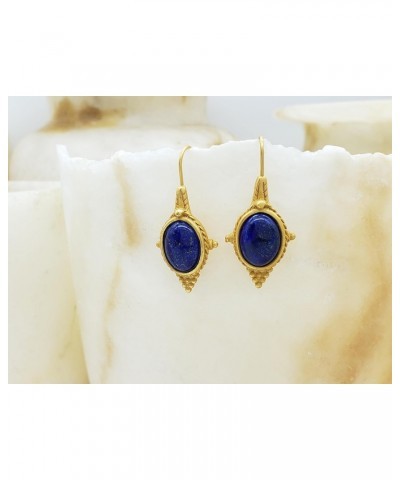 Egyptian Revival Earrings with Lapis $39.00 Earrings