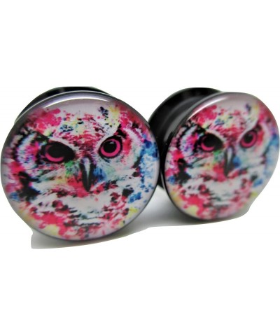 Owl Ear Plugs - Acrylic - Screw-On - New *Pair* - 8 Sizes 4 Gauge (5mm) $7.77 Body Jewelry