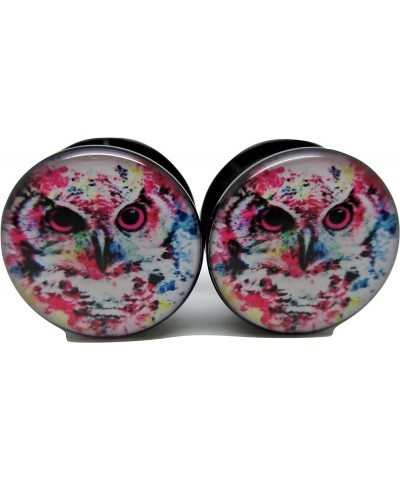 Owl Ear Plugs - Acrylic - Screw-On - New *Pair* - 8 Sizes 4 Gauge (5mm) $7.77 Body Jewelry