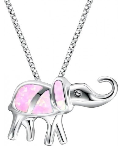 Personality Elephant Pendant Necklace for Women Wonderful Gifts for Birthday Anniversary Sparkly Necklaces for Women (Purple,...