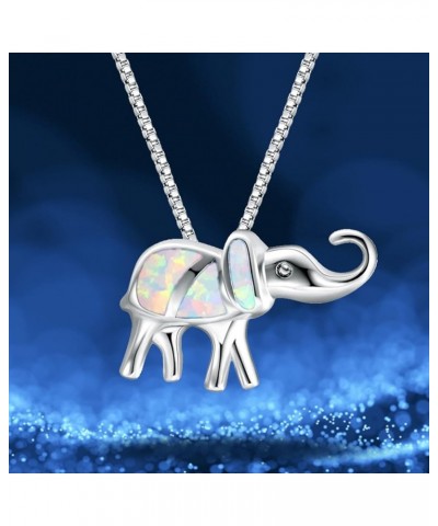 Personality Elephant Pendant Necklace for Women Wonderful Gifts for Birthday Anniversary Sparkly Necklaces for Women (Purple,...