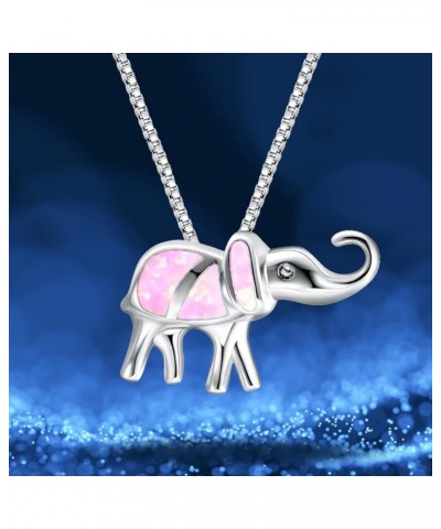 Personality Elephant Pendant Necklace for Women Wonderful Gifts for Birthday Anniversary Sparkly Necklaces for Women (Purple,...