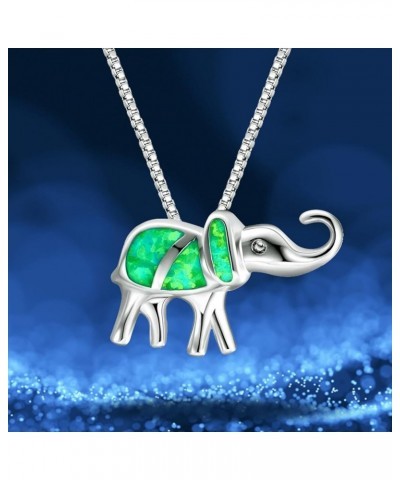 Personality Elephant Pendant Necklace for Women Wonderful Gifts for Birthday Anniversary Sparkly Necklaces for Women (Purple,...