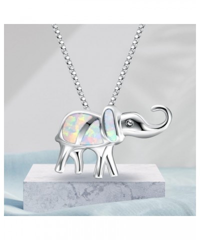 Personality Elephant Pendant Necklace for Women Wonderful Gifts for Birthday Anniversary Sparkly Necklaces for Women (Purple,...