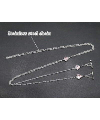 Nipple Chains With Choker Piercing Body Jewelry Crystal Surgical Steel Nipple Rings 14G Barbells b $7.11 Body Jewelry