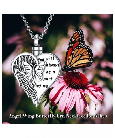 Cremation Jewelry for Ashes Tree of Life Rose Viking Music Butterfly Guitar Hummingbird Dragonfly Angel Wing Urn Pendant Neck...