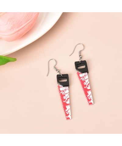 Halloween Earrings for Girls Women Dangling Hypoallergenic Bloody Knife Earring for Ladies Scary Halloween Coustume Earring B...