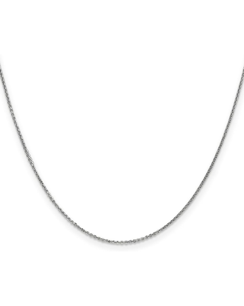 14k White Gold Diamond-Cut Cable Chain Necklace or Anklet 0.9 Millimeters Chain $95.55 Necklaces