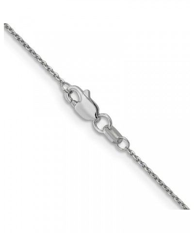 14k White Gold Diamond-Cut Cable Chain Necklace or Anklet 0.9 Millimeters Chain $95.55 Necklaces