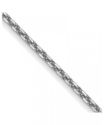 14k White Gold Diamond-Cut Cable Chain Necklace or Anklet 0.9 Millimeters Chain $95.55 Necklaces