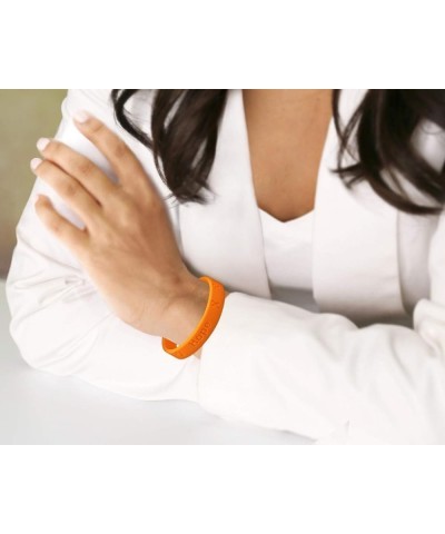 Orange Ribbon Awareness Wholesale Pack Silicone Bracelet - Orange Ribbon Bracelets for Leukemia Awareness, Kidney Cancer, Mul...