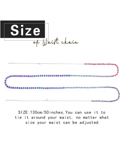 Afrcian Waist Beads Tie on Beaded Waist Chain No Stretch Belly Beads Body Chain Jewelry for Women and Girls YZA-i9 $8.24 Body...