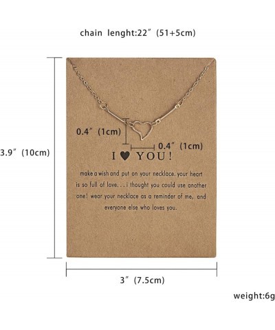 Cute Gold Hollow Heart Pendant Choker Necklaces for Women Teen Girl,Simple Small Love Heart Chain Necklace Anniversary Birthd...