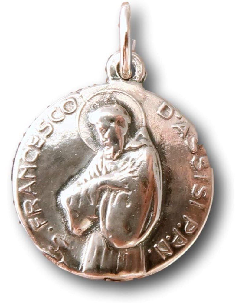 Sterling Silver St Francis of Assisi/St Clare Medal 30" stainless chain $27.45 Necklaces