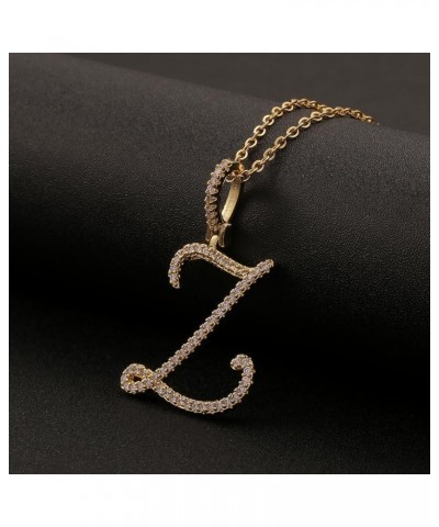 Letter Necklace Y2k Necklace Diamond Necklaces for Women R Necklace Y2k Jewelry Mcbling 2000s Fashion W-Golden $8.99 Necklaces