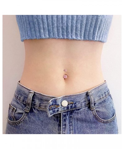 Belly Button Ring Belly Rings for Women Belly Button Piercing Stainless Steel Belly Button Rings Belly Navel Rings Piercing J...