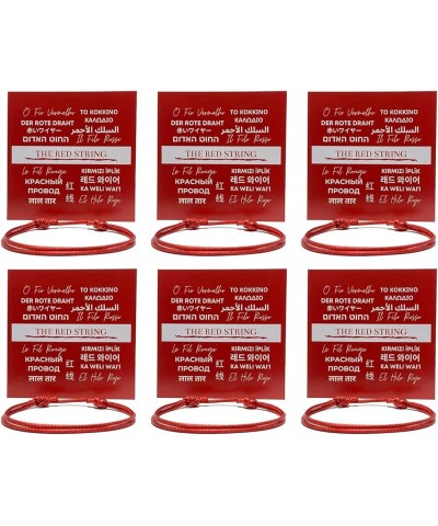 (2-pack) Red wax nylon cord adjustable Bracelet for men women - Unisex Waterproof Surfer Passion protection strength Power Ta...