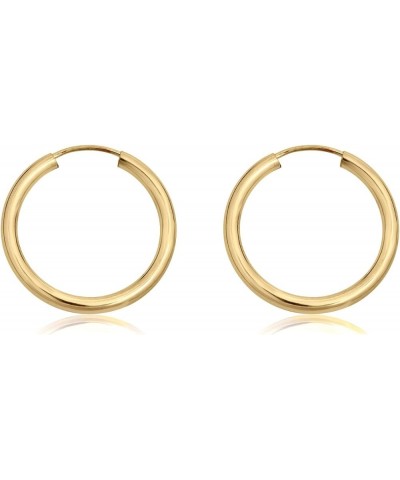 14K Yellow Gold-Filled 2.25mm Thick Endless Hoop Earrings 19.0 Millimeters $34.56 Earrings