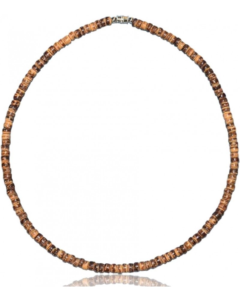 Mens and Womens Tropical Summer Beach Surfer Necklace From the Philippines, Mixed Brown Coconut Beads 15 inch $9.41 Others