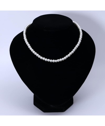 Pearl necklace Round Imitation Pearl Necklaces for Women Wedding Pearl Necklace for Brides Baroque pearl necklace Stainless S...