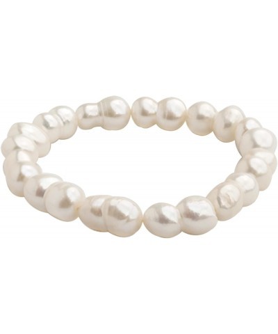 Twin Baroque Freshwater Cultured Pearl Bracelet 18 cm Elastic - Twin Baroque Pearls 11-12 mm $30.24 Bracelets