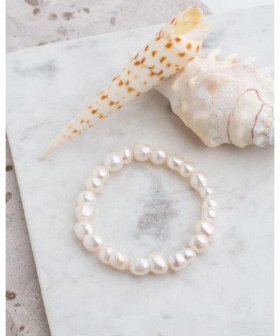 Twin Baroque Freshwater Cultured Pearl Bracelet 18 cm Elastic - Twin Baroque Pearls 11-12 mm $30.24 Bracelets