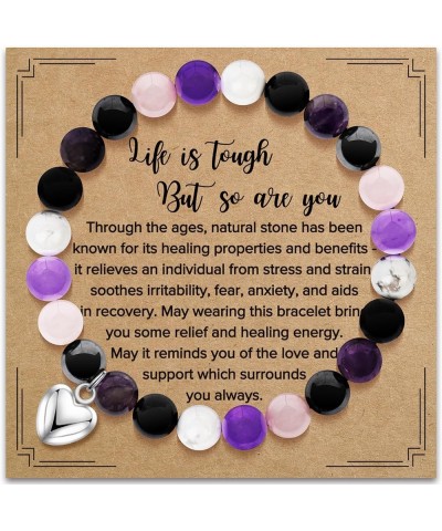 Inspirational Gifts Bracelets for Women Healing Natural Stone Bracelets - Get Well Soon Gifts for Women Best Friends Sister G...