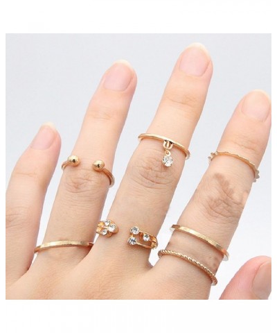 18-31 Pcs Knuckle Rings for Women Stackable Rings Sets Girls Vintage Joint Finger Rings Gold Rings Set for Women Men Hollow C...