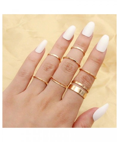 18-31 Pcs Knuckle Rings for Women Stackable Rings Sets Girls Vintage Joint Finger Rings Gold Rings Set for Women Men Hollow C...