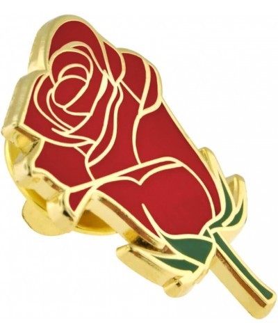 Flower Trendy Enamel Lapel Pin 50 Pack Red Rose $17.64 Others