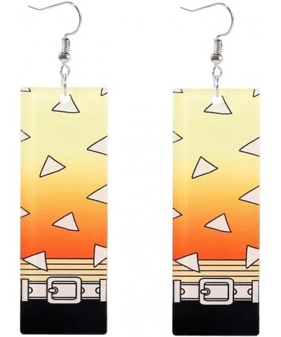 Anime Kamado Tanjiro Hanafuda Earrings - Kimetsu No Yaiba Hanafuda Earrings - Cosplay Accessories For Womens Girls L $9.00 Ea...