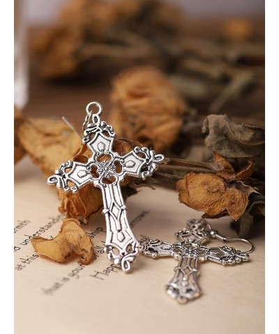 Gothic Cross Earring, Goth Earrings, Gothic Earrings, Cross Earrings for Women, Halloween Christmas New Year Jewelry Gift for...