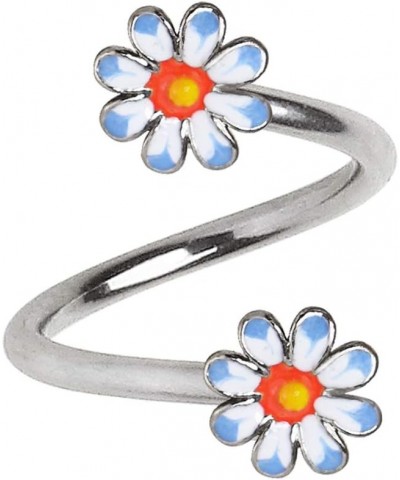 14 Gauge Daisy Flower Twist Circulars 316L Surgical Steel Steel & Daisy $8.79 Body Jewelry