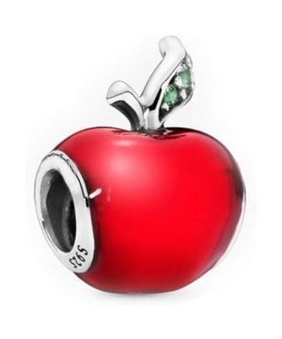 Snow White Red Apple Charm for Bracelets Necklaces Pendants Big Apple New York City Fruit Gift Love Women Sister Family Birth...