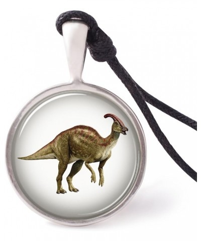 Prehistoric Animals Necklace Pendants Pewter Silver Parasaurolophus $8.84 Necklaces