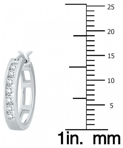 1/2 ctw - 1 ctw Certified Diamond Hoop Earrings Available in 10k White and Yellow Gold White Gold 0.5 carats $151.36 Earrings