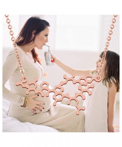 Molecule Necklace Oxytocin Pendant Jewelry Chemistry Women Jewelry Love Hormone Gift Science Jewelry RG Oxytocin $8.83 Pendants