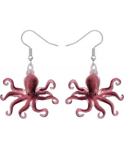 Acrylic Jellyfish Earrings Dangle Jewelry Crab Octopus Whale Turtle Earrings for Women Girls Ocean Animals Summer Gifts Octop...