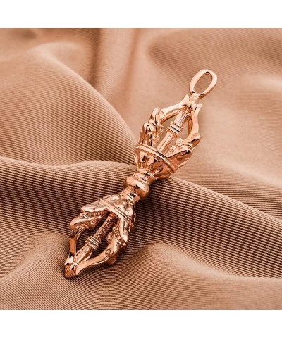 Tibetan Treasures - 10K Gold Vajra Pendant, Symbol of Power and Wisdom… 10K Yellow Gold L $157.32 Pendants