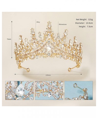 Princess Crowns Wedding Tiaras for Bride Rhinestone Birthday Crown for Women Girls Halloween Hair Accessories TS-J2967 $15.29...