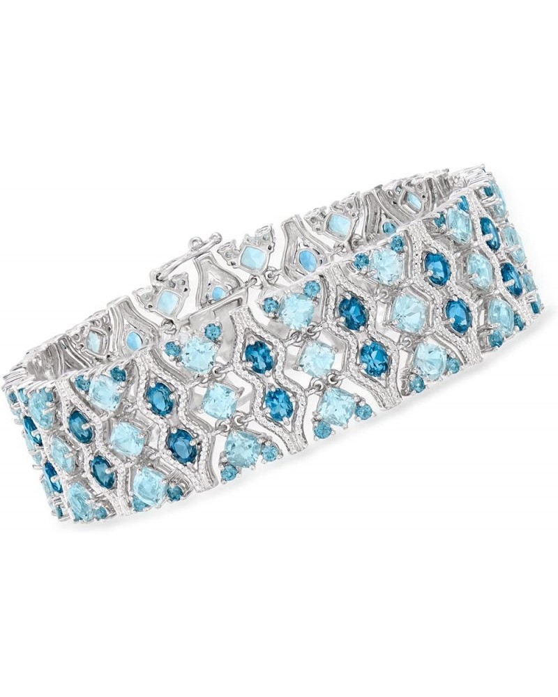 26.75 ct. t.w. London and Sky Blue Topaz Bracelet in Sterling Silver 7.0 Inches $342.00 Bracelets