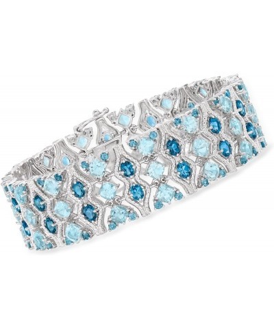 26.75 ct. t.w. London and Sky Blue Topaz Bracelet in Sterling Silver 7.0 Inches $342.00 Bracelets