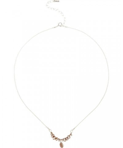 Tiara Pearl Pendant Necklace in Taupe Grey and Silver $35.20 Necklaces