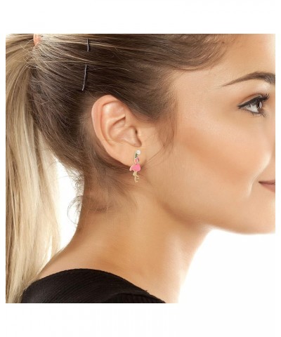 Flamingo Stud Earrings PINK $10.13 Earrings