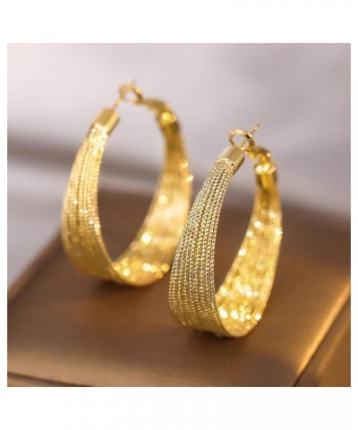 Hoop Earrings for Women, Vintage Multi Layers Alloy Large Circle Ear Drop Dangle Women Hook Earrings Fashion Vintage Circular...